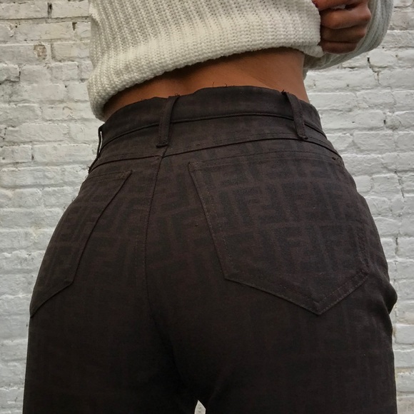 Vintage Authentic Fendi Zucca Pants - Picture 2 of 6